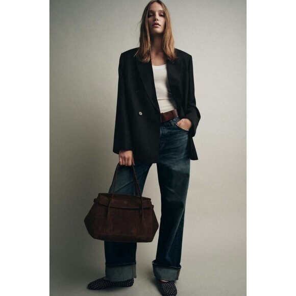 ZARA LEATHER CITY BAG - Picture 2 of 6